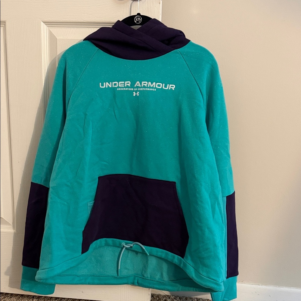Under Armour Turquoise and Dark Purple Hoodie